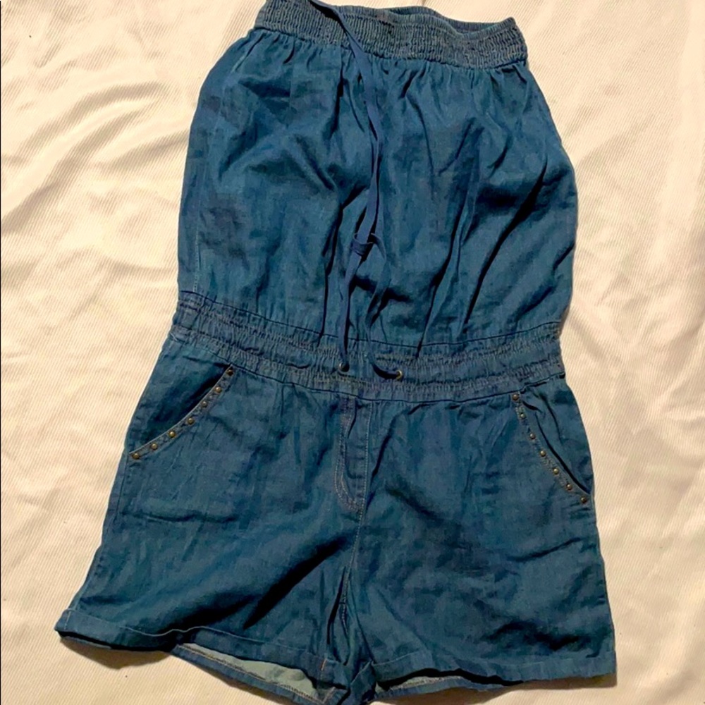 Strapless Shorts Romper